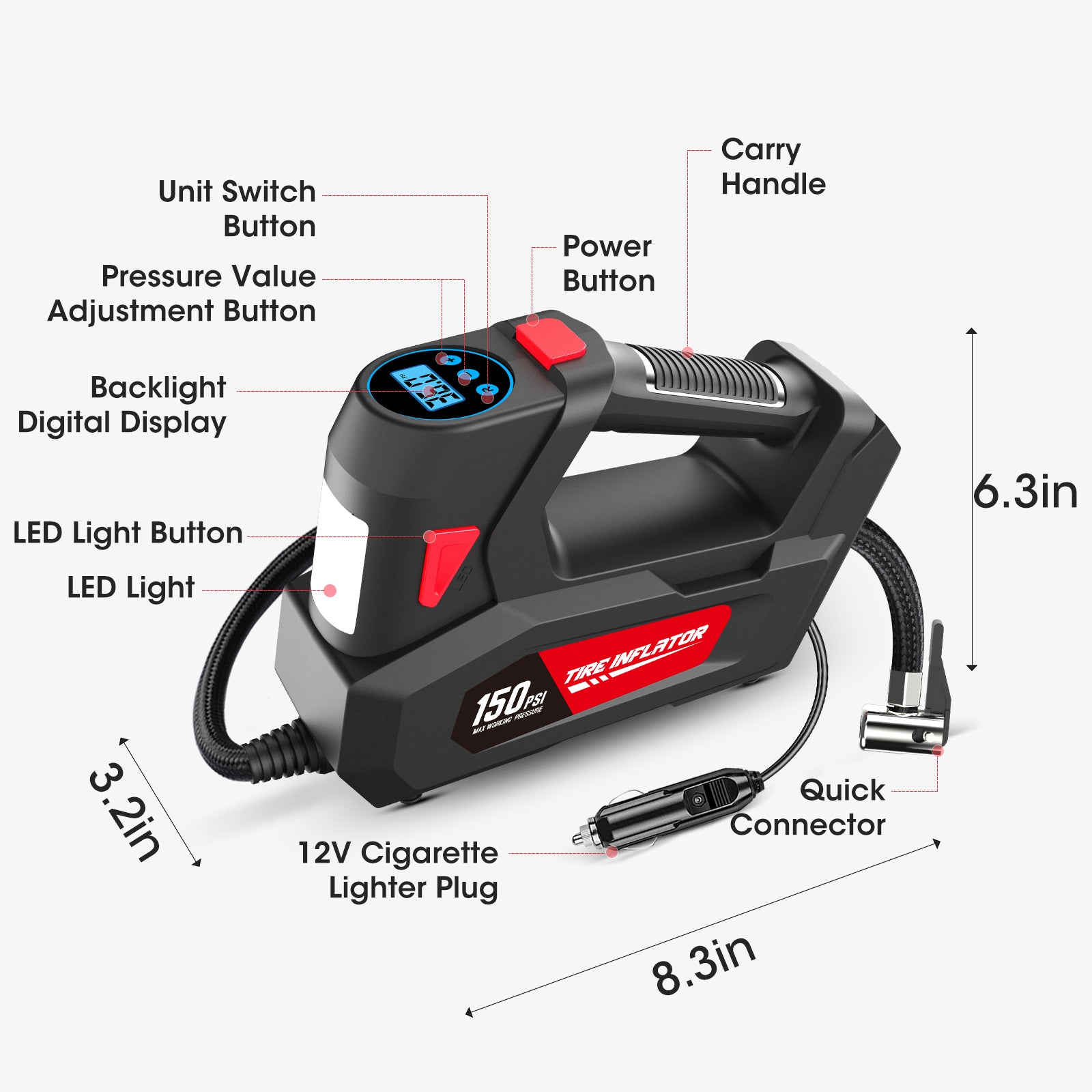 CARSUN C2814 Tire inflator