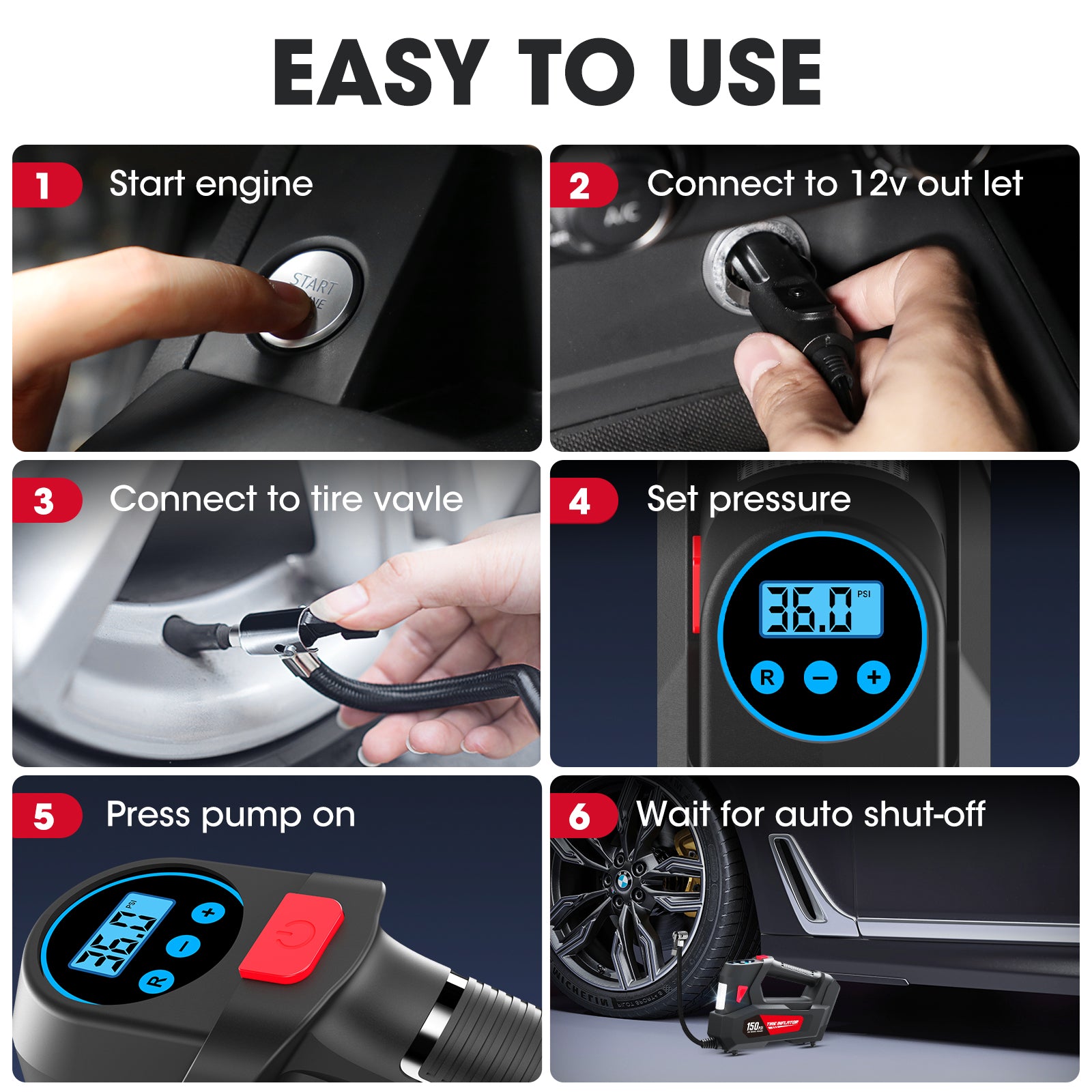 CARSUN C2814 Tire inflator