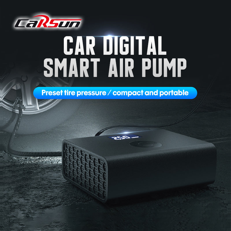 CARSUN Car Air Pump Mini Auto Tyre Quick Inflation Car Air Compressor